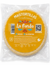 Weiße Maistortillas 15 cm La Fonda 20 Stück- (ca. 500g Vegan- Glutenfrei.